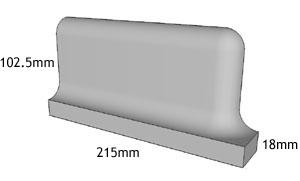 coved base round top external